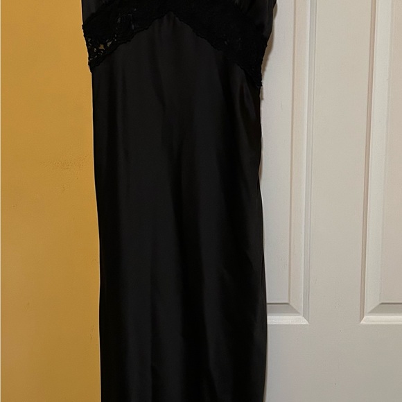 Zara Black Halter Slip Dress Cocktail - Picture 2 of 2